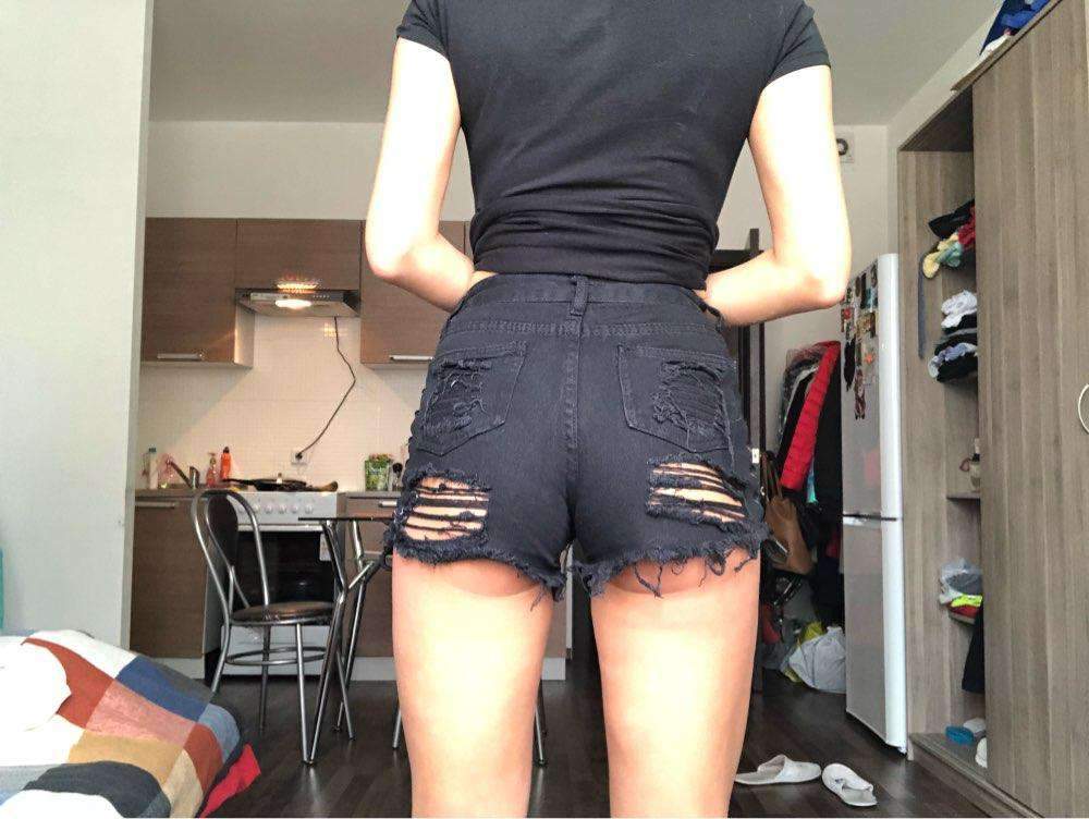 High Waist Ripped Jeans Short - Best seller