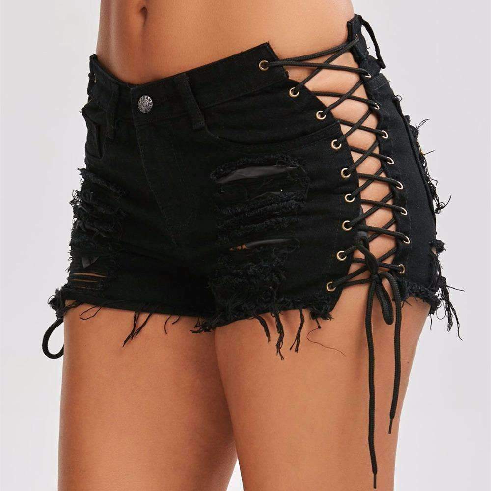 High Waist Ripped Jeans Short - Best seller